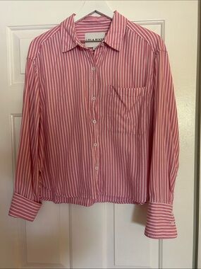 Lola River Pink Stripe Button-Up Shirt